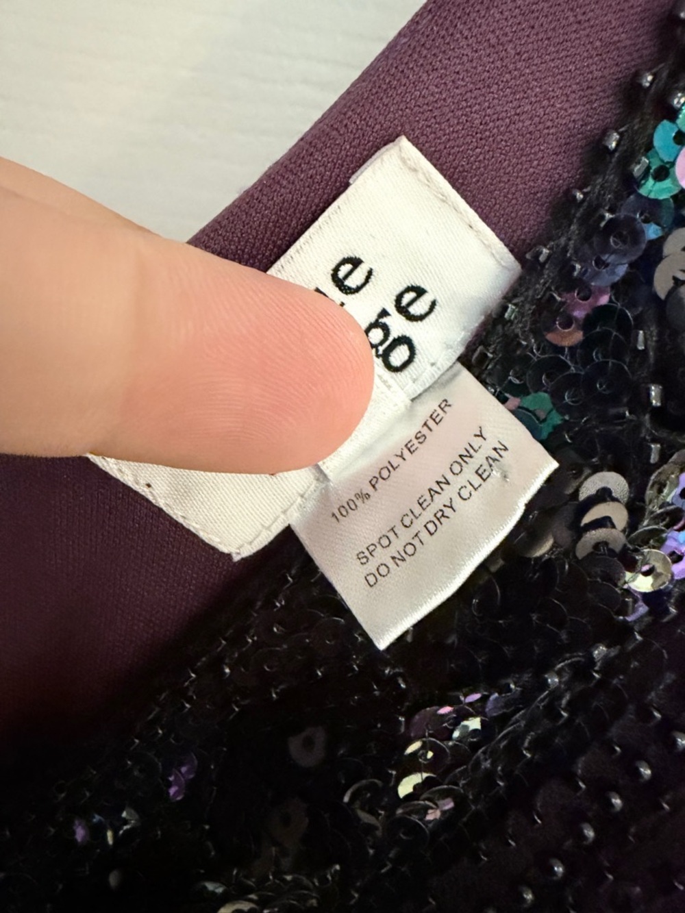 Unique Vintage Purple Fringe Flapper Dress 1920s Deco Plus 3X - Picture 6 of 7